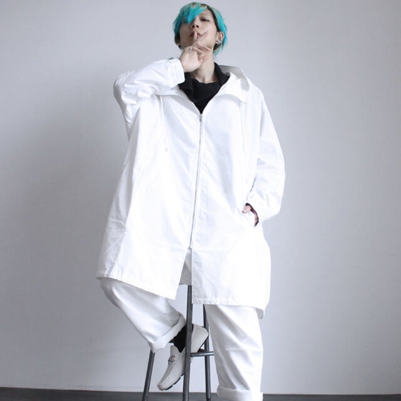 albino】 カッパ型ラグランスリーブワイドモッズコート | albino albino】 カッパ型ラグランスリーブワイドモッズコート | albino