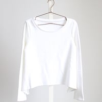 【eimuu】 両サイドロングヘム裏毛スウェットトレーナー