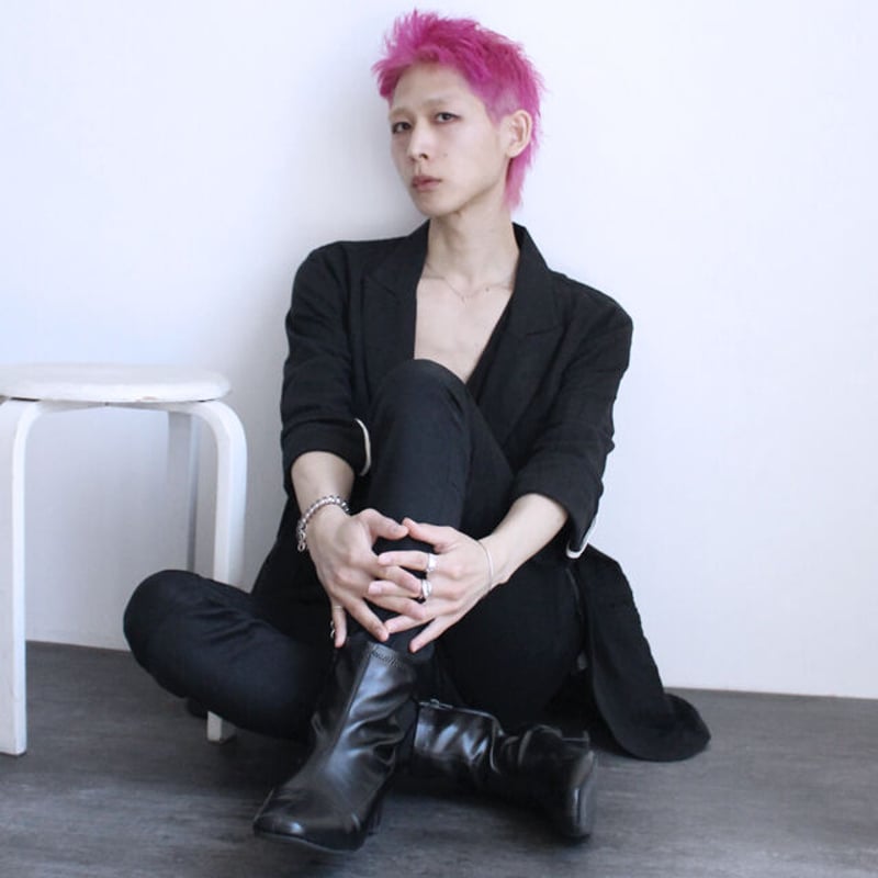 albino select】 足袋風スクエアトゥ型ストレッチPUレザーヒール albino select】 足袋風スクエアトゥ型ストレッチPUレザーヒール