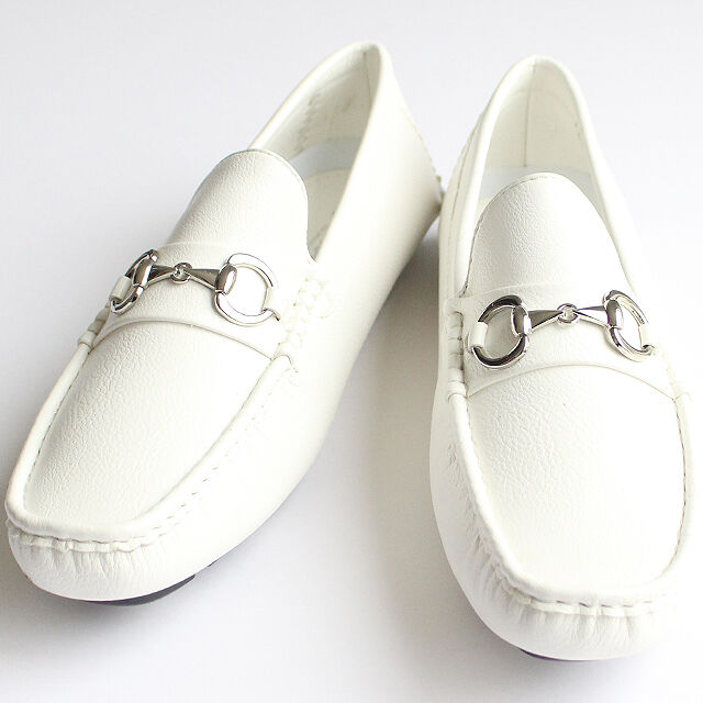 albino select】 モカシン風ビット付きフェイクレザー albino select】 モカシン風ビット付きフェイクレザー