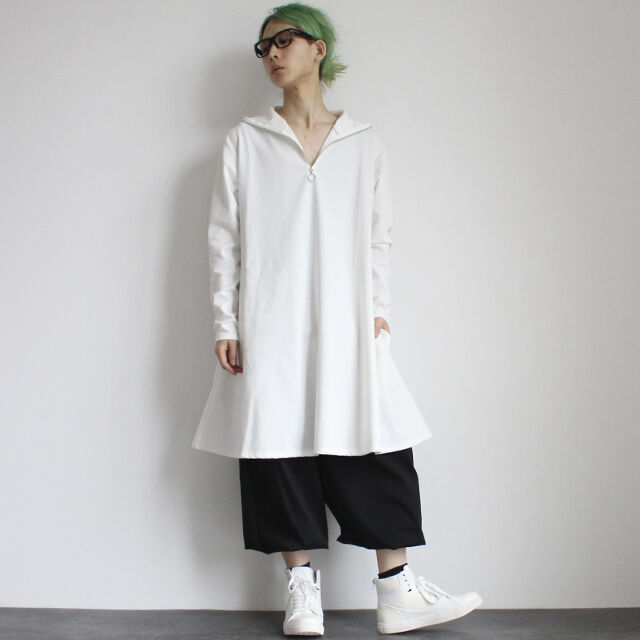 albino select】 踵ZIPフェイクレザーハイカットスニーカー | albino