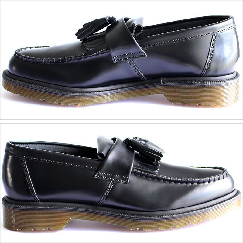Dr.Martens】 キルト×タッセル付きスムースレザーローファー Dr.Martens】 キルト×タッセル付きスムースレザーローファー
