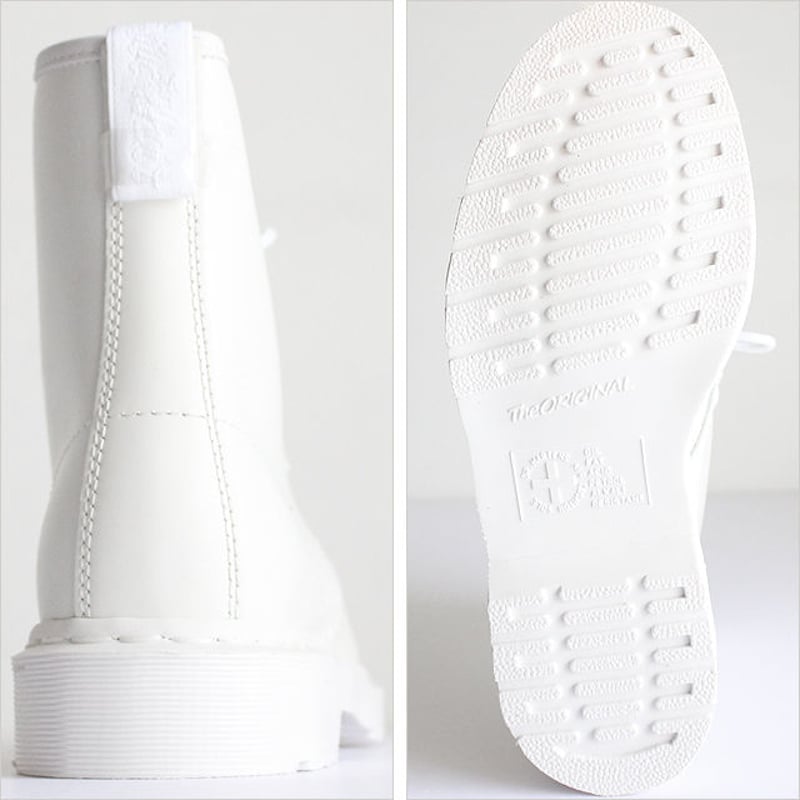 Dr.Martens】 8ホールスムースレザーブーツ | albino Dr.Martens】 8ホールスムースレザーブーツ | albino