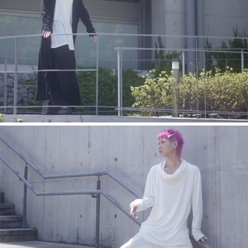 albino】 カウルネックロング丈カットソー | albino albino】 カウルネックロング丈カットソー | albino