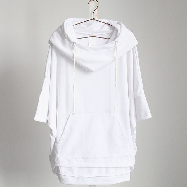albino】 ドルマン風スウェットポンチョパーカー | albino