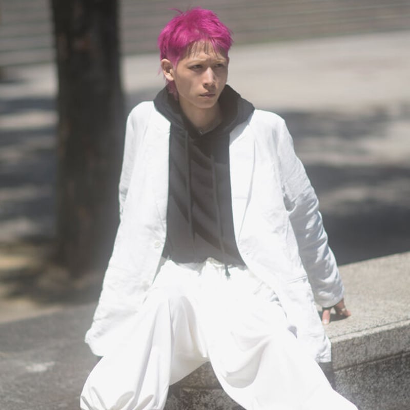 albino】 コットンダブルガーゼテーラードジャケット | albino