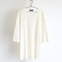 eimuu】 フィッシャーマン風ケーブル×リブニット切り替えワンピース