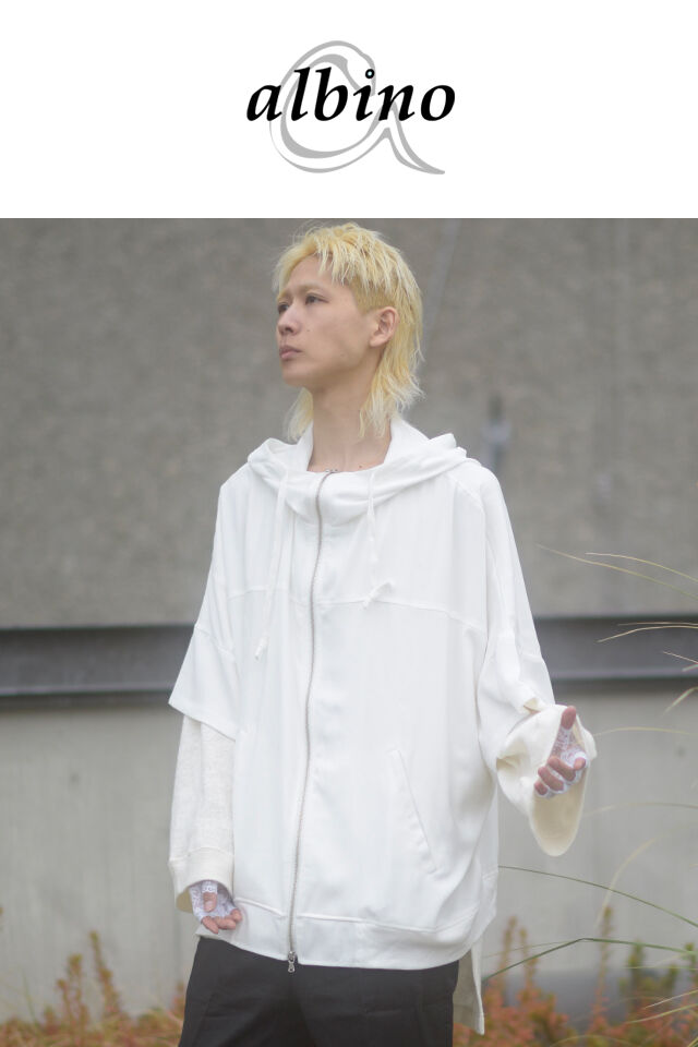 アノネノネ 浴衣 パーカー ホワイト アノネノネ 浴衣 パーカー