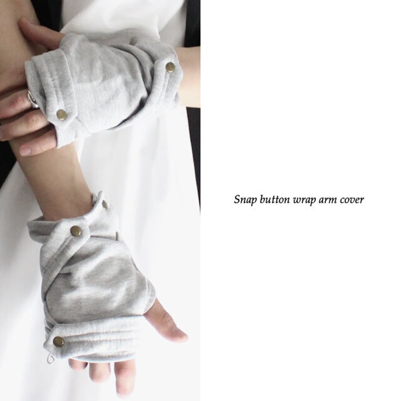 albino select】 スナップボタン留めラップアームカバー | albino