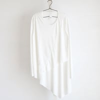 【albino】 ランダム切り替えフェイクレイヤードアシメカットソー
