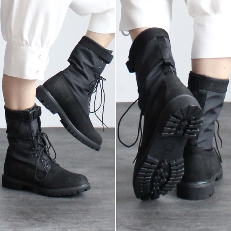 Timberland】 迷彩柄2wayハイカットヌバックレザーミリタリー Timberland】 迷彩柄2wayハイカットヌバックレザーミリタリー