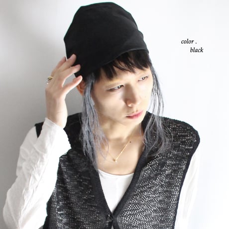【albino】 三角巾アレンジドレープリネンヘアバンド