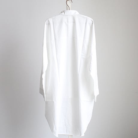 【albino】 ドロップショルダーロングテールビッグシャツ