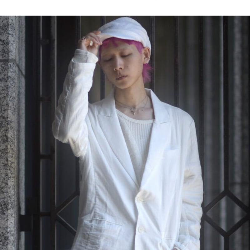 albino】 コットンダブルガーゼテーラードジャケット | albino