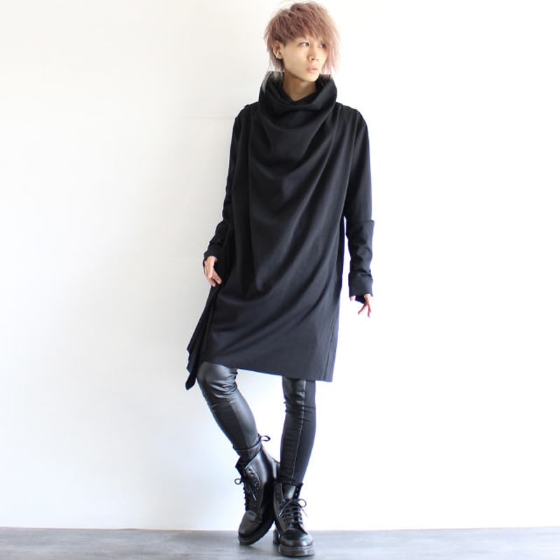 albino】 変形ドレープマントカーディガン | albino