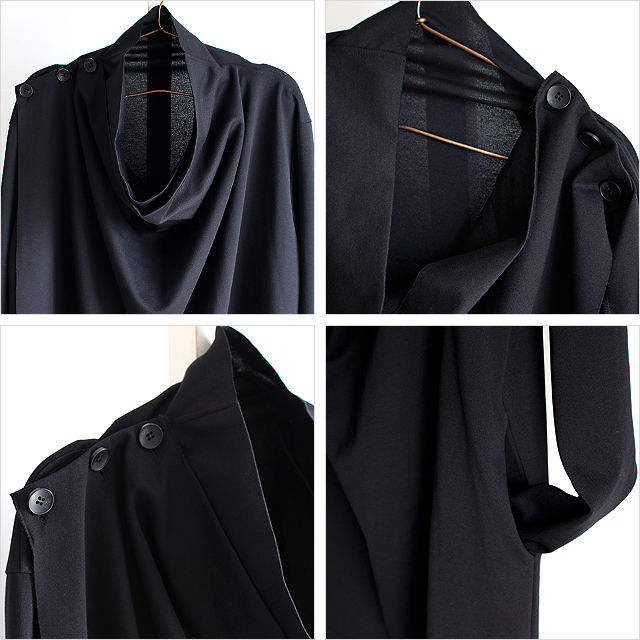 albino】 変形ドレープマントカーディガン | albino