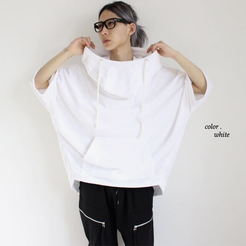 albino】 ドルマン風スウェットポンチョパーカー | albino