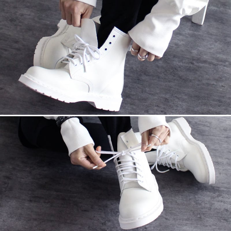 Dr.Martens】 8ホールスムースレザーブーツ | albino Dr.Martens】 8ホールスムースレザーブーツ | albino