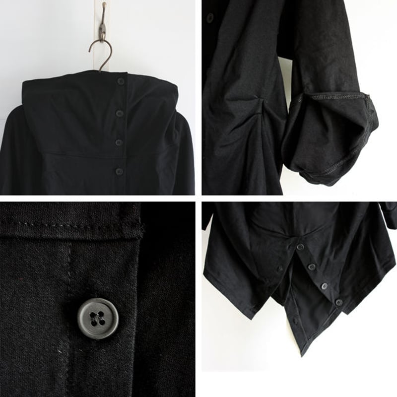 EVERSOUL】 アフガンネックアシンメトリーシャツ | albino