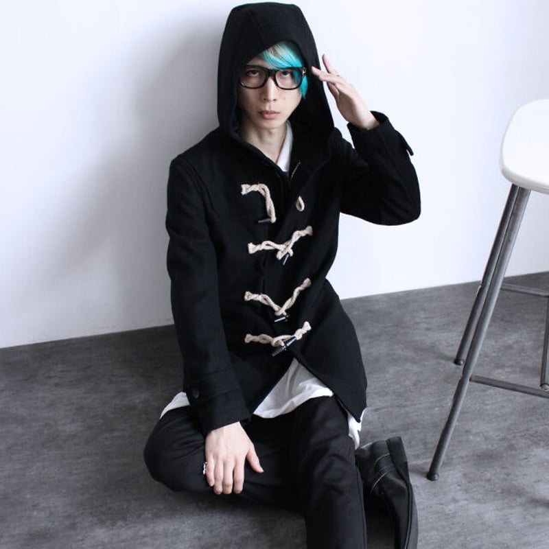 albino】 麻紐×トグルボタン留めウールダッフルコート | albino albino】 麻紐×トグルボタン留めウールダッフルコート | albino