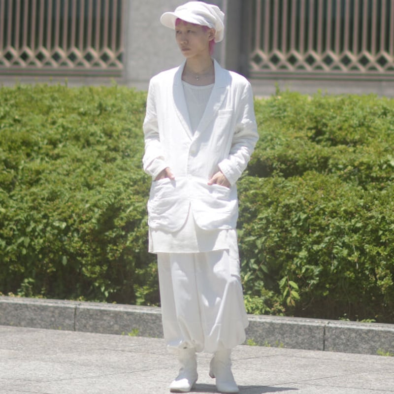 albino】 コットンダブルガーゼテーラードジャケット | albino