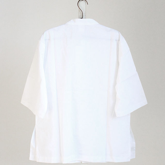 albino】 チャイナ風ノーカラービッグシャツ | albino