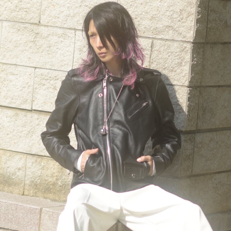albino】 カウハイド仕様リアルレザーダブルライダース albino】 カウハイド仕様リアルレザーダブルライダース
