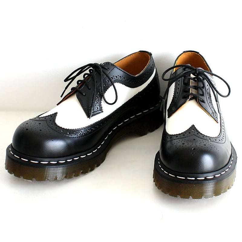 Dr.Martens】 バイカラーウィングチップレザーブーツ | albino