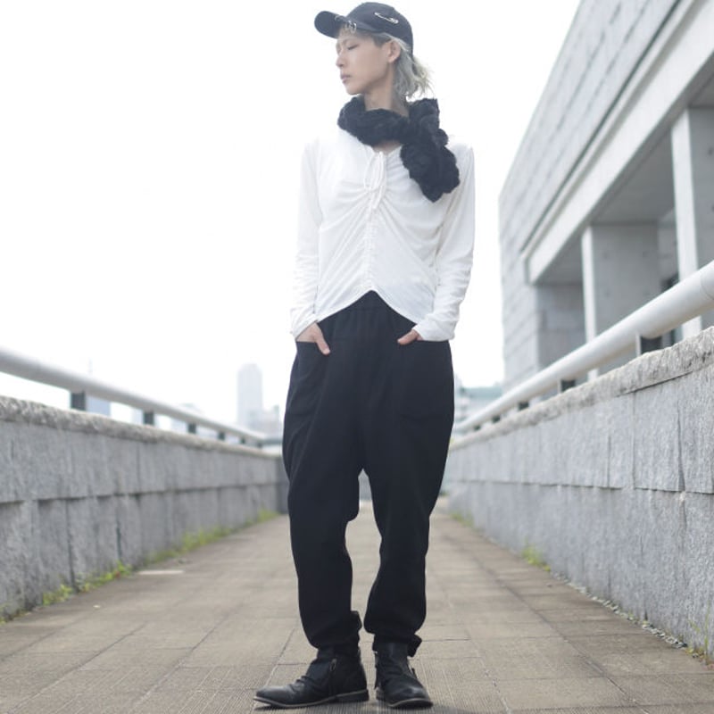 albino】 ペインター風ウールジョガーパンツ | albino albino】 ペインター風ウールジョガーパンツ | albino