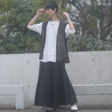 【albino】 三角巾アレンジドレープリネンヘアバンド