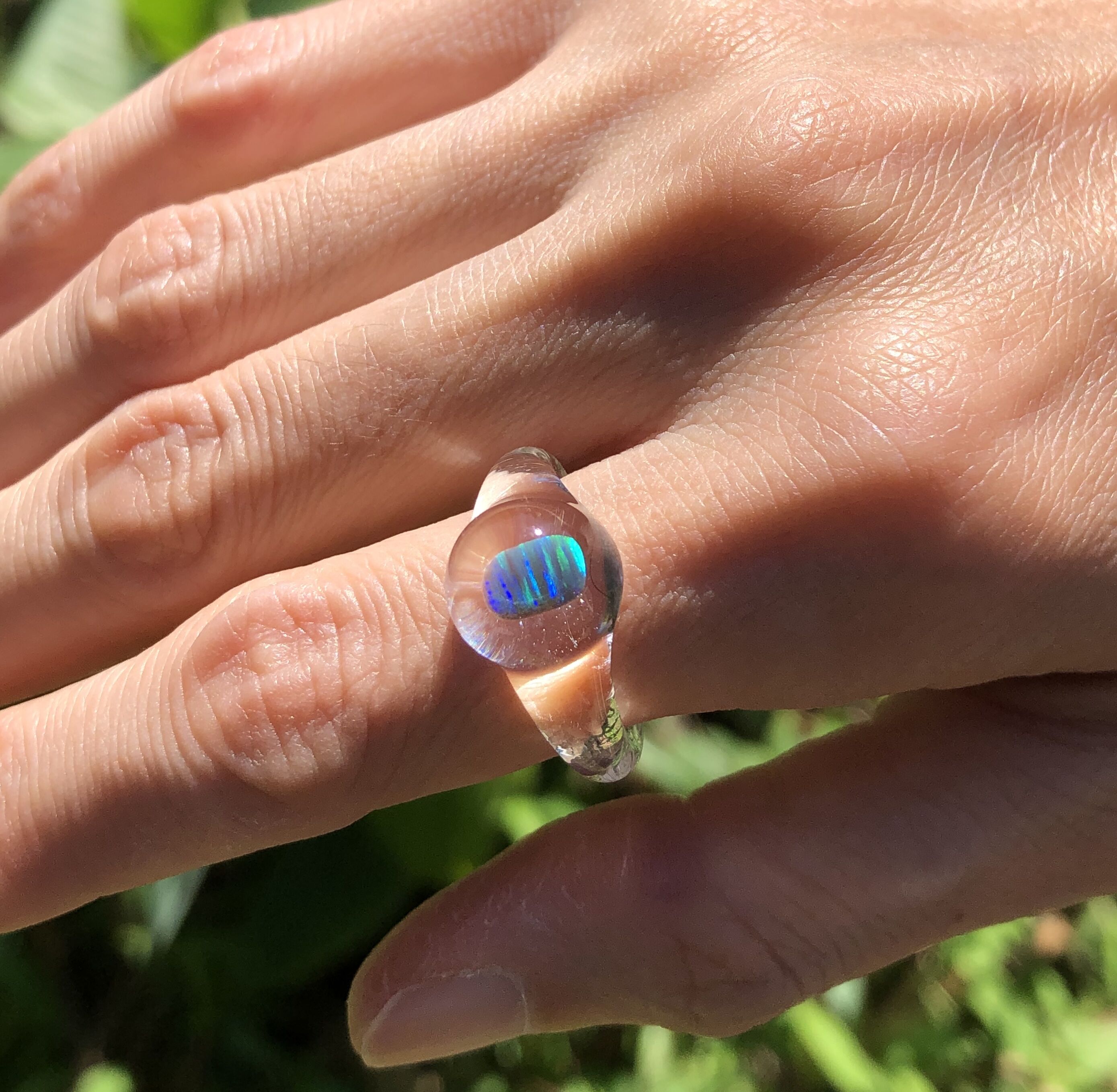 ガラスリング'opal' | shantiglass