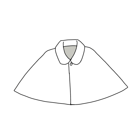こびとのケープ120【A3/A4ダウンロード】