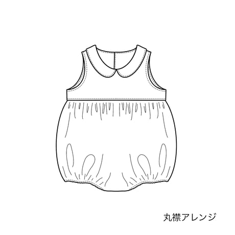 8wayベビーロンパース 90【A3/A4ダウンロード】