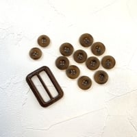 【副資材】キッズトレンチ用　ボタン&バックル