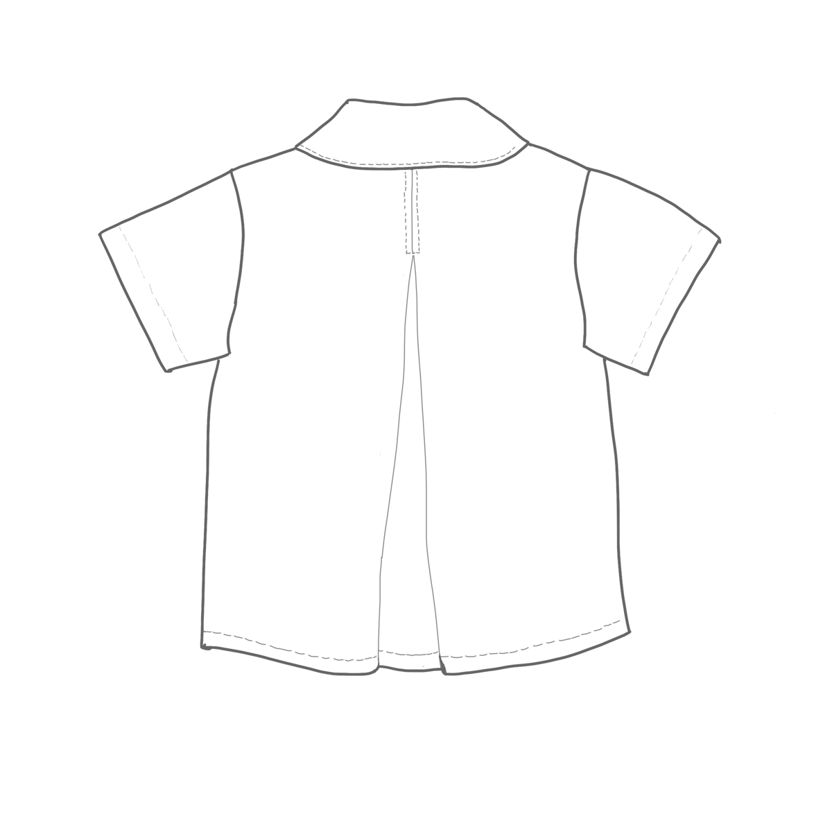 ■XXXXXXオーダーページ■　ハンドメイド オープンカラーのキッズシャツ 80【A3/A4ダウンロード】 | 343 pattern