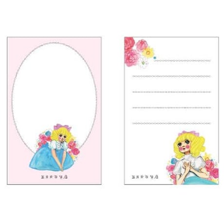 ケイ子のオトメモセット（ピンク＆罫線）