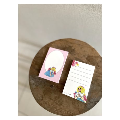 ケイ子のオトメモセット（ピンク＆罫線）