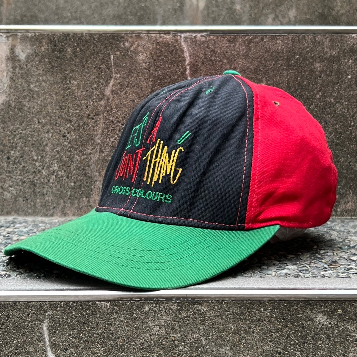CROSS COLOURS/クロスカラーズ マルチカラー キャップ 90年代 CROSS COLOURS/クロスカラーズ マルチカラー キャップ 90年代