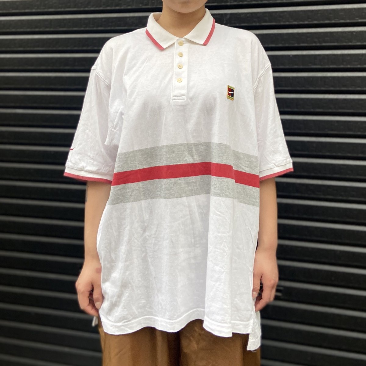 NIKE TENNIS/ナイキ テニス ポロシャツ 90年代 (USED) | chamele NIKE TENNIS/ナイキ テニス ポロシャツ 90年代 (USED) | chamele