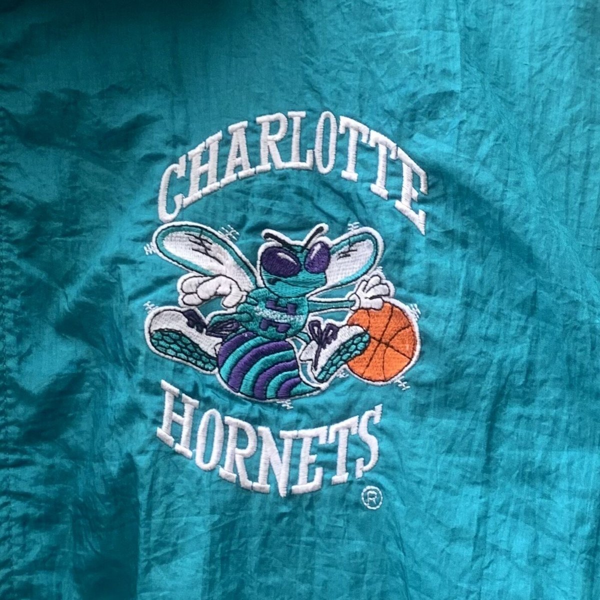 超希少 90s US製 シャーロット ホーネッツ hornets 総柄