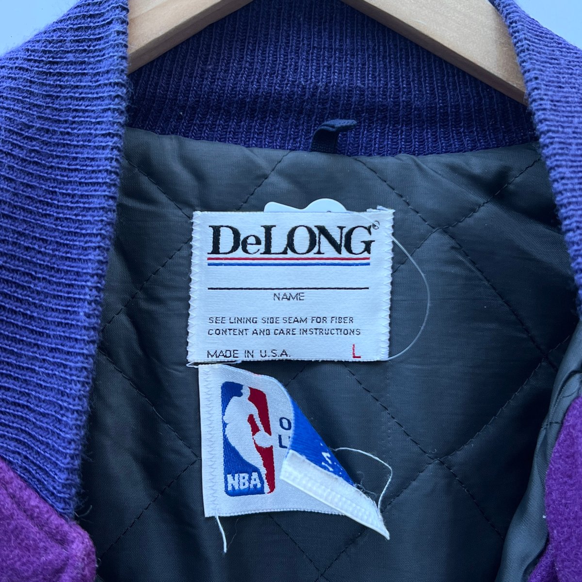 Delong NBA LAKERS/デロング ロサンゼルスレイカーズ スタジャン 90年前後 ...