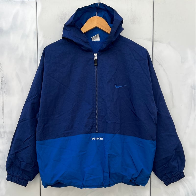 NIKE/ナイキ ハーフジップフードジャケット 90年代 (USED NIKE/ナイキ ハーフジップフードジャケット 90年代 (USED