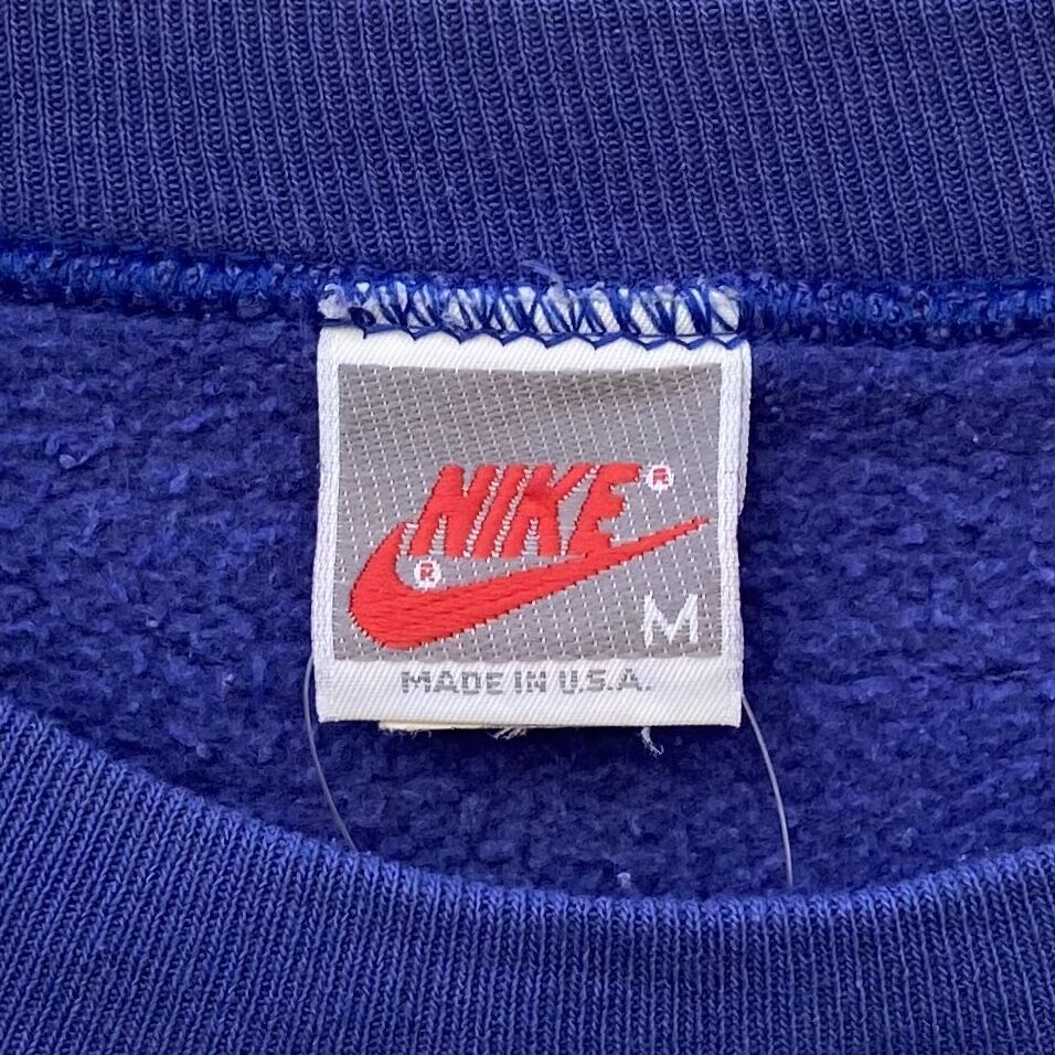 NIKE/ナイキ JUST DO ITロゴスウェット 90年前後 銀タグ Made In NIKE/ナイキ JUST DO ITロゴスウェット 90年前後 銀タグ Made In