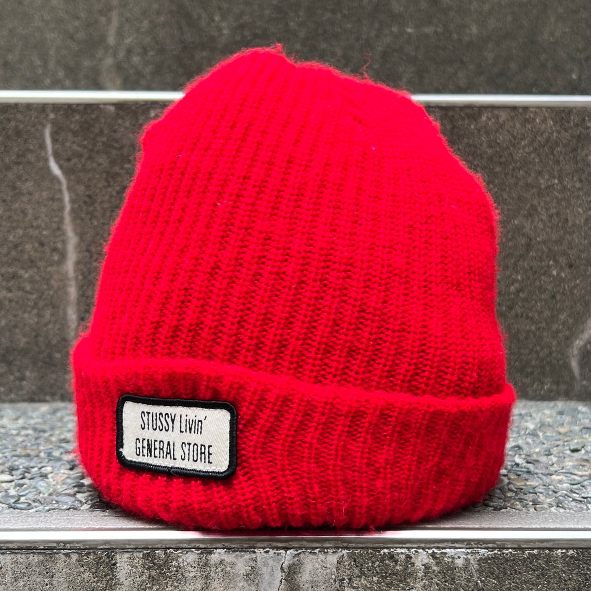 【Xmas限定値下】90s 00s old STUSSY Pコート STUSSY/ステューシー ロゴニットキャップ 00年代 Made in USA