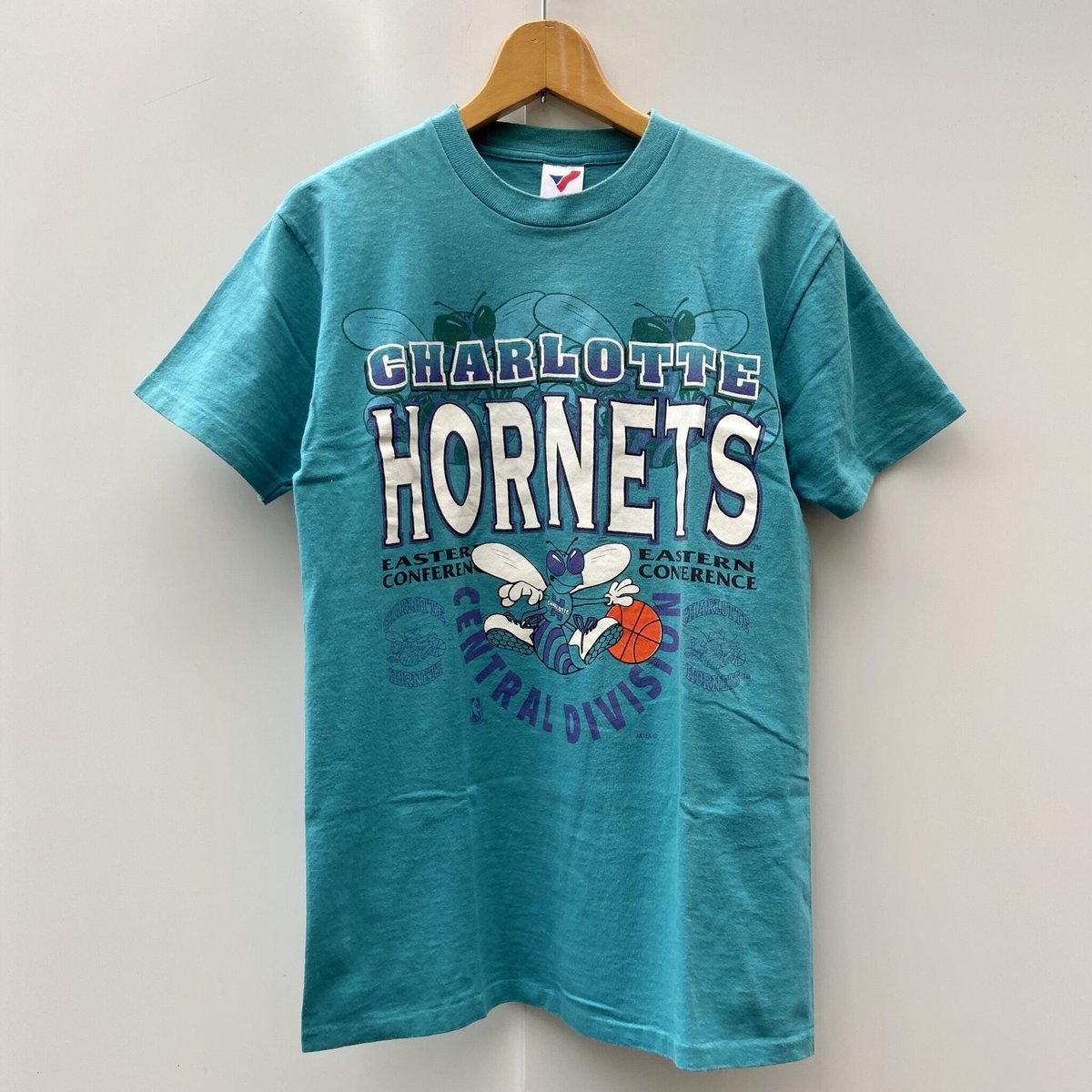 NBA HORNETS/ シャーロット ホーネッツ ロゴTシャツ 90年代 