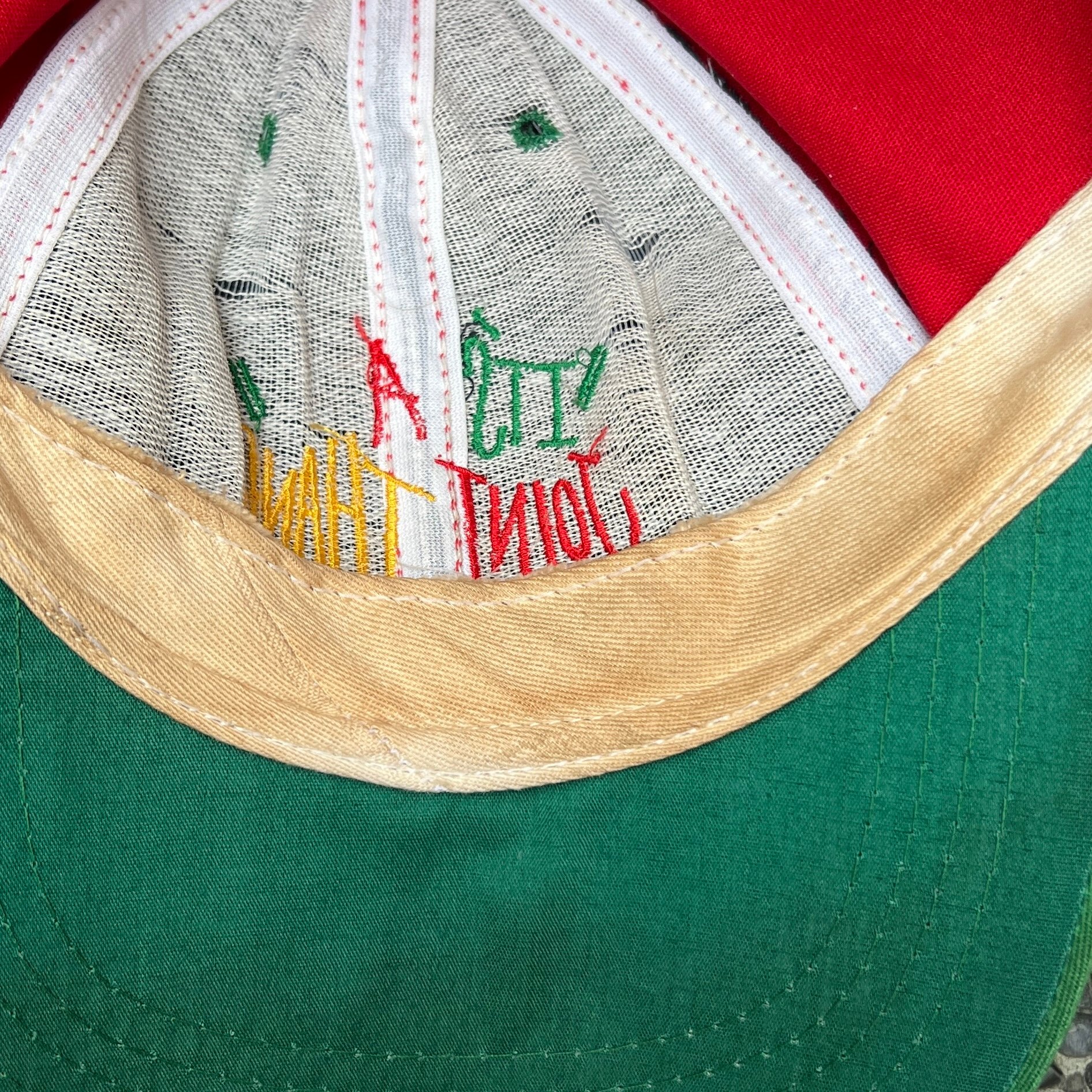 CROSS COLOURS/クロスカラーズ マルチカラー キャップ 90年代 Made in