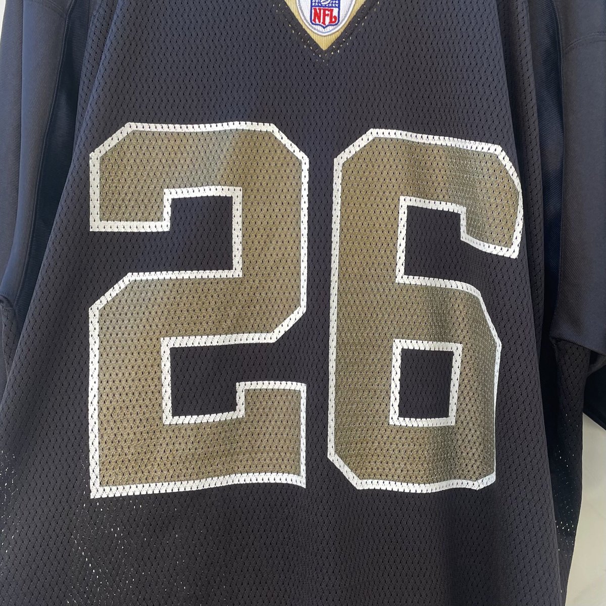 Reebok NFL SAINTS/リーボック ニューオリンズセインツ フットボールシャツ 26 McALLISTER 2000年代 (USED)