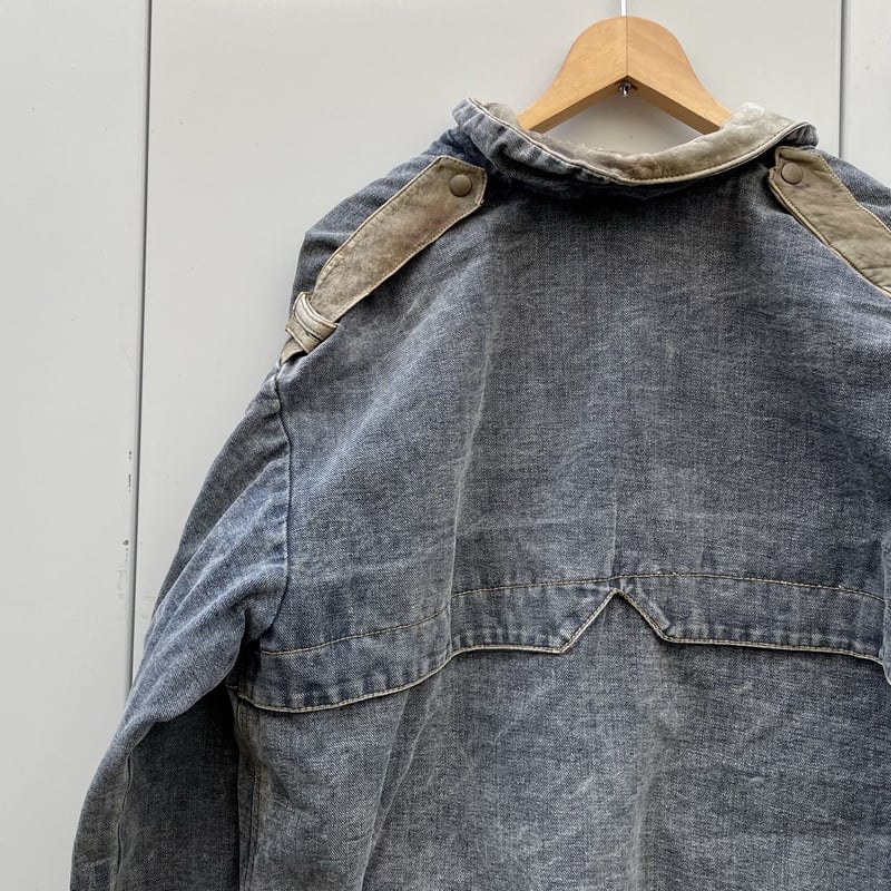 GUESS/ゲス レザー切り替えダブル Gジャン 90年代 Made in USA GUESS/ゲス レザー切り替えダブル Gジャン 90年代 Made in USA