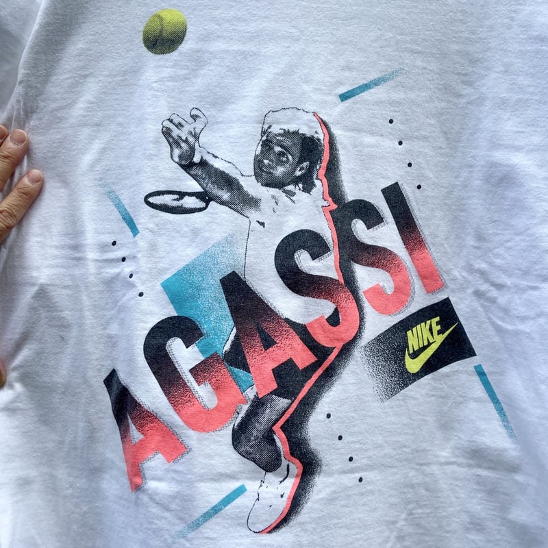 NIKE/ナイキアンドレアガシ Tシャツ 90年前後 Made In USA (USED NIKE/ナイキアンドレアガシ Tシャツ 90年前後 Made In USA (USED