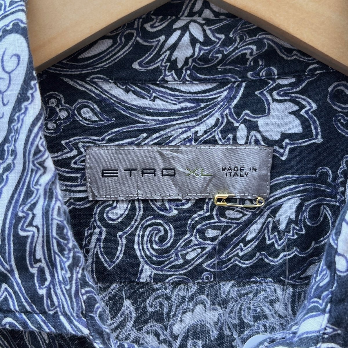 ETRO/エトロ リネン 総柄シャツ 13年? Made in ITALY (USED) | ETRO/エトロ リネン 総柄シャツ 13年? Made in ITALY (USED) |